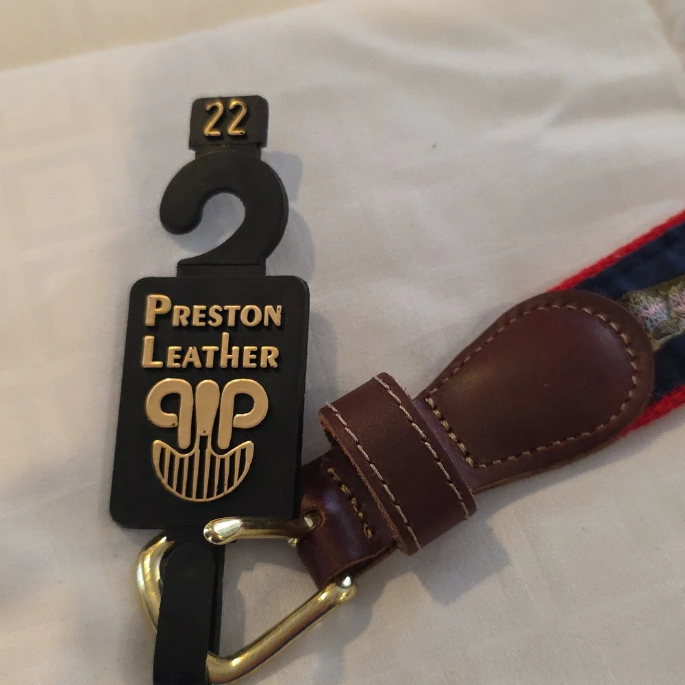 Youth Red and Blue Fish Design Belt